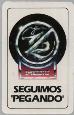 CALENDARIO FOURNIER PEGAMENTO IMEDIO  AÑO 1984