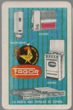 CALENDARIO FOURNIER FAGOR AÑO 1962