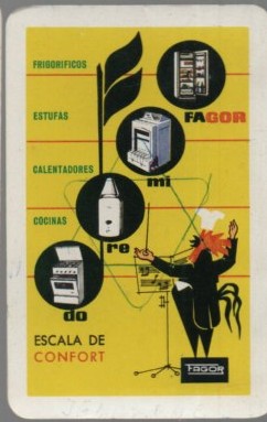 CALENDARIO FOURNIER FAGOR AÑO 1964