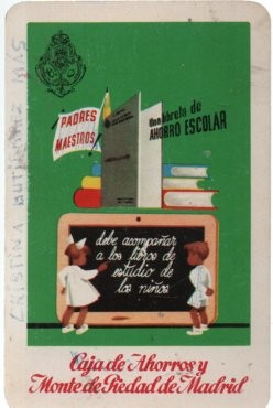 CALENDARIO FOURNIER CAJA AHORROS PIEDAD AÑO 1961