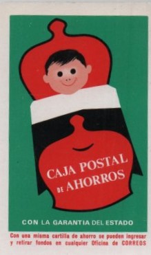CALENDARIO FOURNIER CAJA POSTAL AHORROS AÑO 1968
