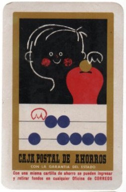 CALENDARIO FOURNIER CAJA POSTAL AHORROS AÑO 1969