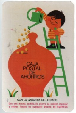 CALENDARIO FOURNIER CAJA POSTAL DE AHORRO AÑO 1972