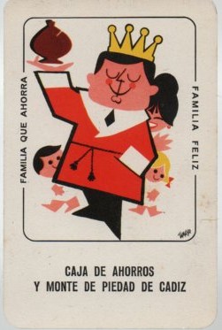 CALENDARIO FOURNIER MONTE DE PIEDAD CADIZ AÑO 1964