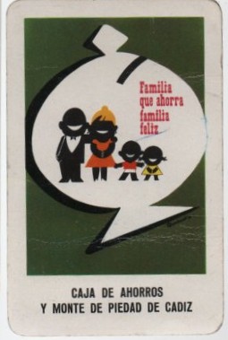 CALENDARIO FOURNIER MONTE DE PIEDAD CADIZ AÑO 1965