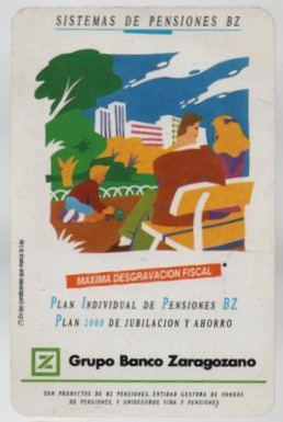 CALENDARIO FOURNIER BANCO ZARAGOZANO AÑO 1990