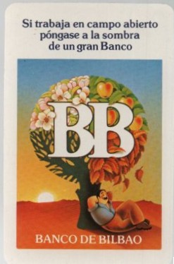 CALENDARIO FOURNIER BANCO BILBAO AÑO 1981