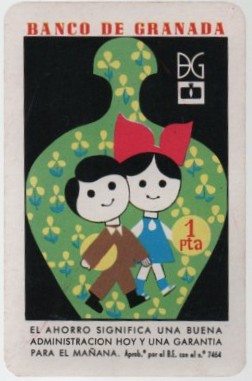 CALENDARIO FOURNIER BANCO DE GRANADA AÑO 1970