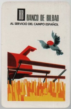 CALENDARIO FOURNIER BANCO BILBAO AÑO 1966