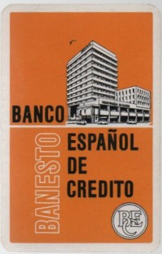 CALENDARIO FOURNIER BANESTO BANCO ESPAÑOL AÑO 1971