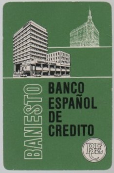 CALENDARIO FOURNIER BANESTO BANCO ESPAÑOL AÑO 1975