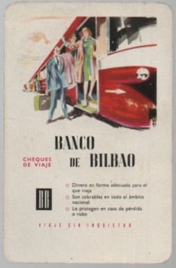 CALENDARIO FOURNIER BANCO BILBAO AÑO 1964