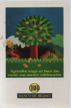 CALENDARIO FOURNIER BANCO BILBAO AÑO 1975