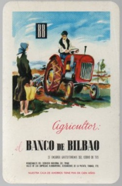 CALENDARIO FOURNIER BANCO BILBAO AÑO 1963