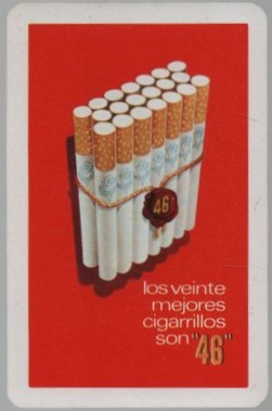 CALENDARIO FOURNIER CIGARRILLOS 46 AÑO 1972