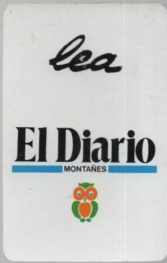 CALENDARIO FOURNIER LEA DIARIO MONTAÑES AÑO 1990