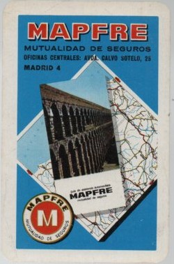 CALENDARIO FOURNIER MAPFRE AÑO 1967