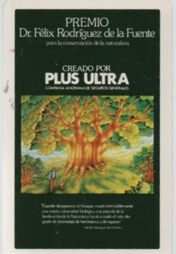 CALENDARIO FOURNIER PREMIO RODRIGUEZ FUENTE 1982