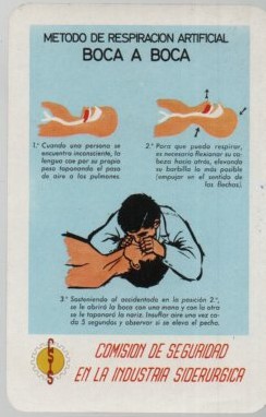 CALENDARIO FOURNIER RESPIRACION ARTIFICIA AÑO 1968