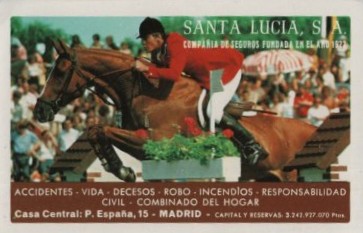 CALENDARIO FOURNIER SANTA LUCIA AÑO 1982
