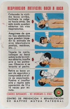CALENDARIO FOURNIER RESPIRACION ARTIFICIA AÑO 1970