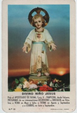 CALENDARIO FOURNIER DIVINO NIÑO JESUS AÑO 1963