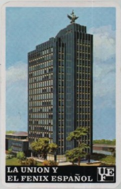 CALENDARIO FOURNIER UNION Y FENIX ESPAÑOL AÑO 1975