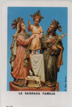 CALENDARIO FOURNIER LA SAGRADA FAMILIA AÑO 1969