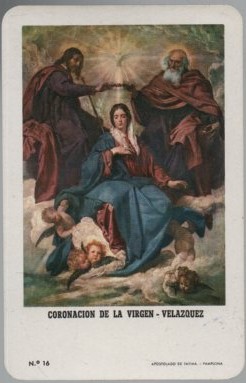 CALENDARIO FOURNIER CORONAC VIRGEN VELAZQ AÑO 1967