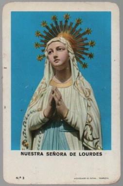 CALENDARIO FOURNIER NTRA SRA DE LOURDES AÑO 1967