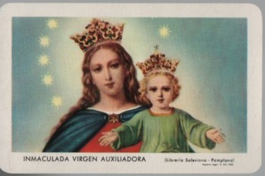 CALENDARIO FOURNIER INMACULADA AUXILIADOR AÑO 1959