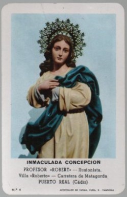 CALENDARIO FOURNIER INMACULADA CONCEPCION AÑO 1973