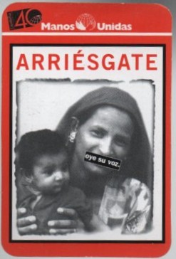 CALENDARIO ARRIESGATE MANOS UNIDAS AÑO 1999