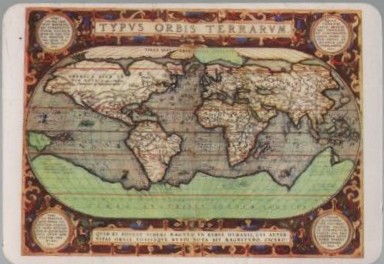 CALENDARIO MAPA TYPUS ORBIS TERRANUM AÑO 1984