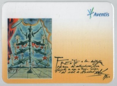 CALENDARIO NAVIDAD DALÍ AVENTIS AÑO 2004