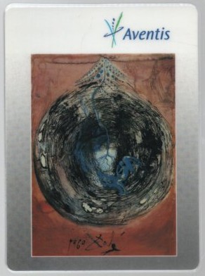CALENDARIO PINTURA DALI AVENTIS AÑO 2000