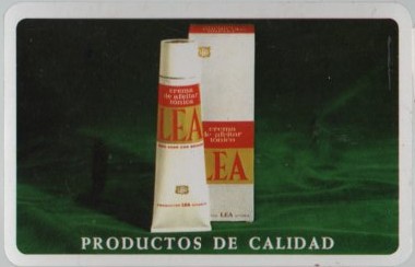 CALENDARIO FOURNIER PRODUCTO LEA AÑO 1972