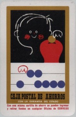 CALENDARIO FOURNIER CAJA POSTAL AHORRO AÑO 1969