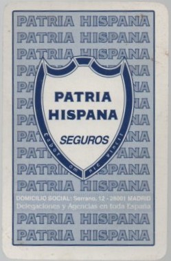 CALENDARIO FOURNIER PATRIA HISPANA AÑO 1999
