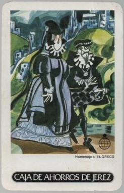 CALENDARIO FOURNIER CAJA DE AHORROS JEREZ AÑO 1989