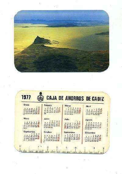 CALENDARIO DE BOLSILLO-1977-CAJA AHORROS CADIZ