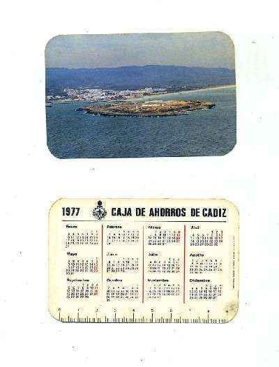 CALENDARIO DE BOLSILLO-1977-CAJA AHORROS CADIZ