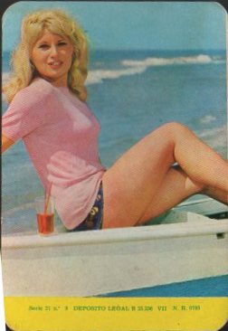 CALENDARIO SEÑORITA. AÑO 1969.