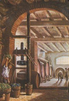 CALENDARIO PINTURA HOMBRE EN LA BODEGA. AÑO 1991