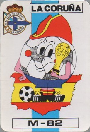 CALENDARIO MUNDIAL82 NARANJITO CON PUB LA CORUÑA