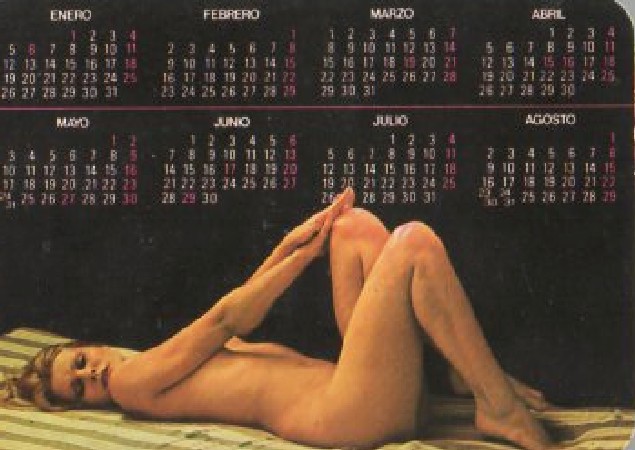 CALENDARIO DE CHICAS AÑO 1976