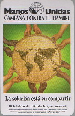 CALENDARIO MANOS UNIDAS AÑO 1989