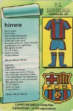 CALENDARIO BARCELONA FC AÑO 1994