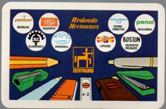 CALENDARIO REDONDO HERMANOS CENTAURO AÑO 1977