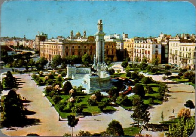 CALENDARIO PLAZA DE ESPAÑA CÁDIZ AÑO 1986